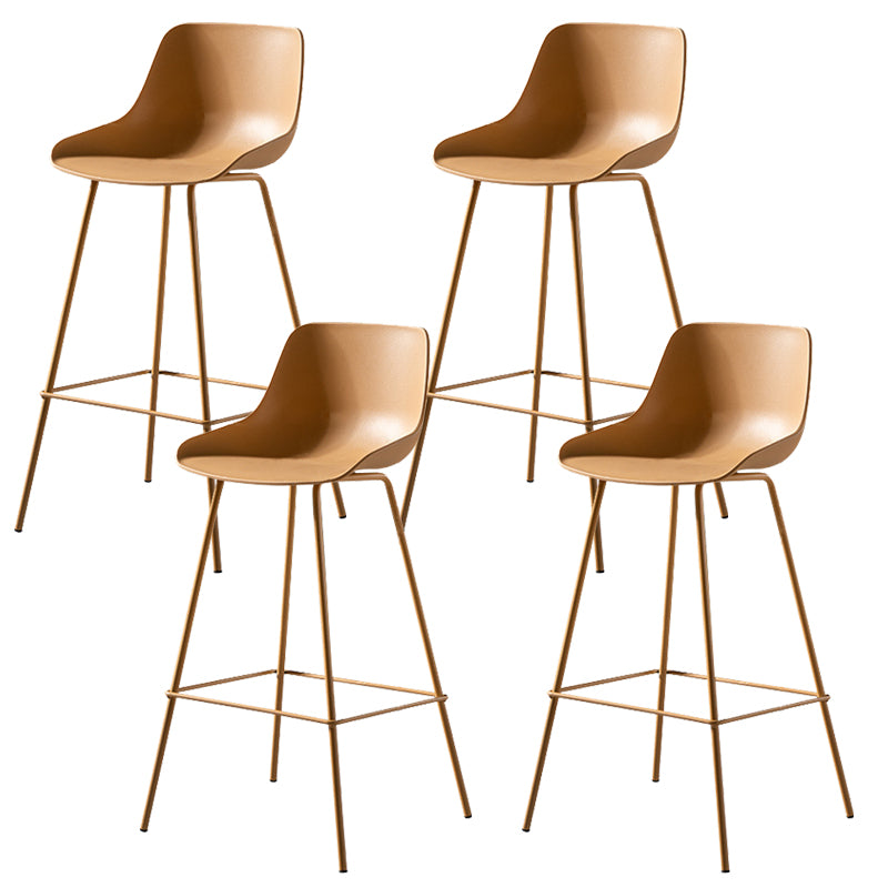 Contemporary Counter Height Stools Plastic Height Bar Stool for Living Room