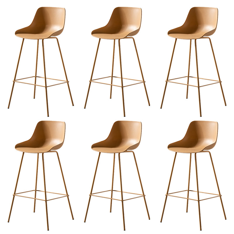 Contemporary Counter Height Stools Plastic Height Bar Stool for Living Room
