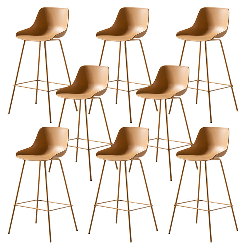 Contemporary Counter Height Stools Plastic Height Bar Stool for Living Room