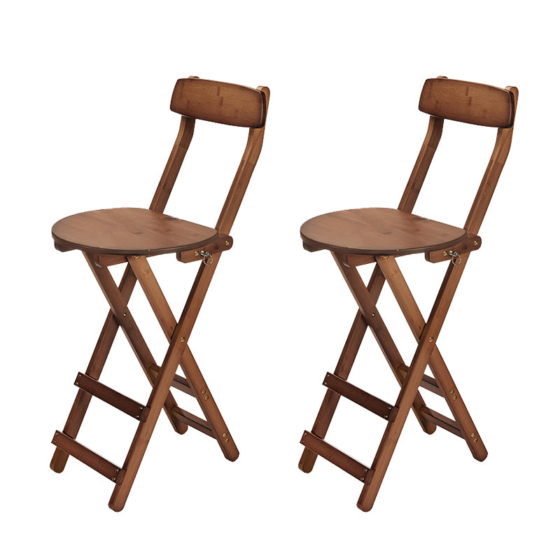 Contemporary Wooden Counter Height Stools Folding Height Bar Stool
