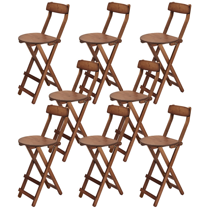 Contemporary Wooden Counter Height Stools Folding Height Bar Stool
