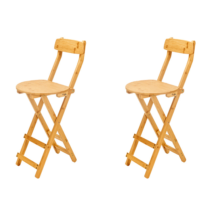 Contemporary Wooden Counter Height Stools Folding Height Bar Stool