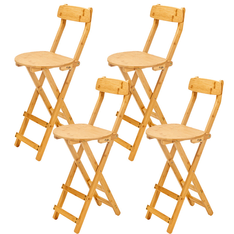 Contemporary Wooden Counter Height Stools Folding Height Bar Stool