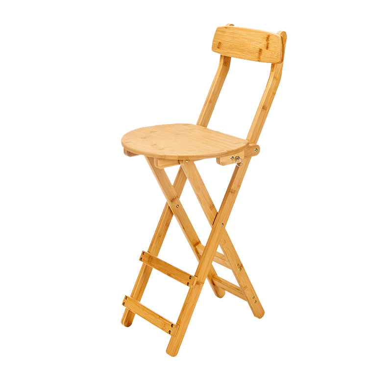 Contemporary Wooden Counter Height Stools Folding Height Bar Stool