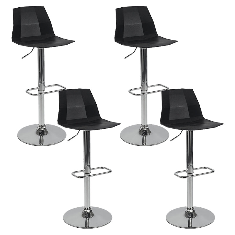 Contemporary Plastic Counter Height Stools Adjustable Height Bar Stool