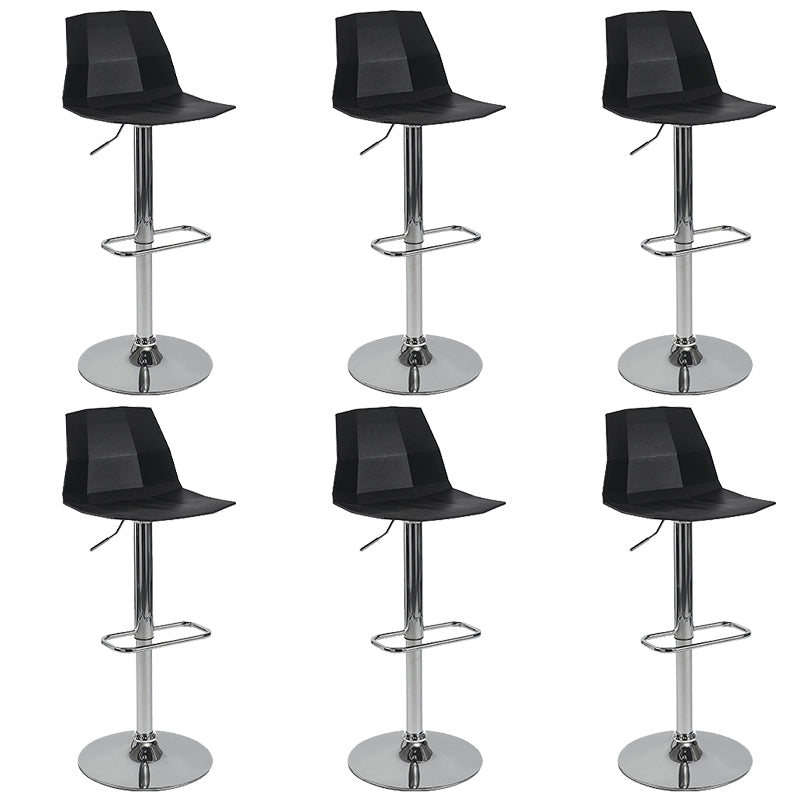 Contemporary Plastic Counter Height Stools Adjustable Height Bar Stool