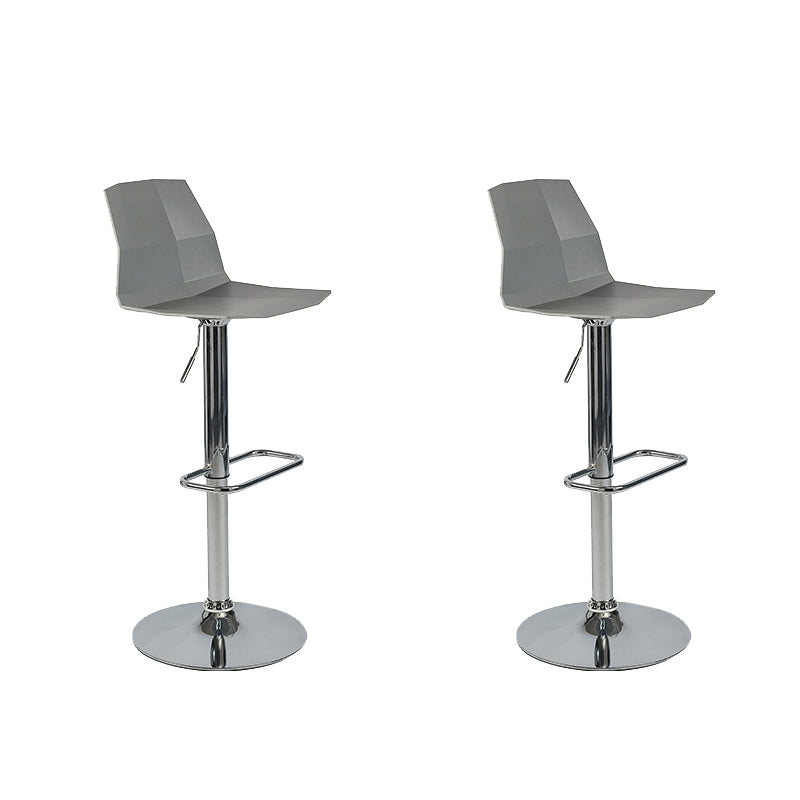 Contemporary Plastic Counter Height Stools Adjustable Height Bar Stool