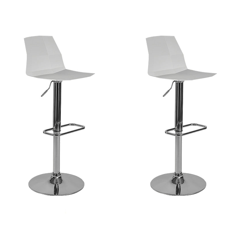 Contemporary Plastic Counter Height Stools Adjustable Height Bar Stool