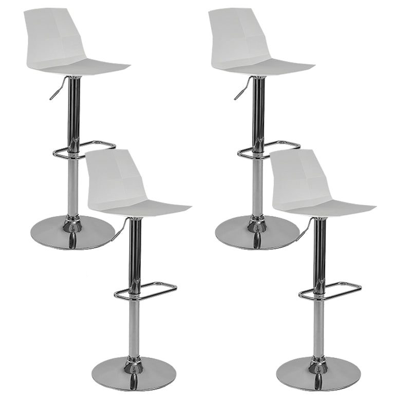 Contemporary Plastic Counter Height Stools Adjustable Height Bar Stool