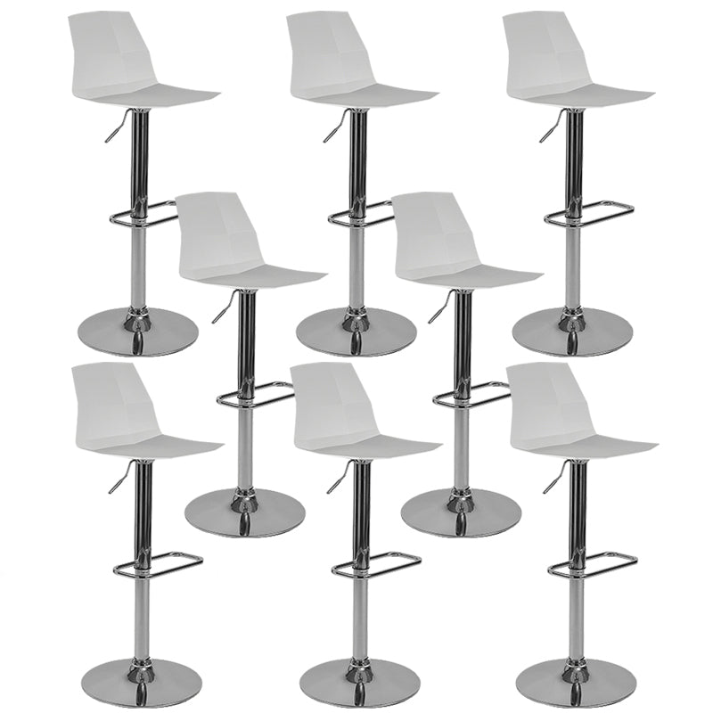 Contemporary Plastic Counter Height Stools Adjustable Height Bar Stool