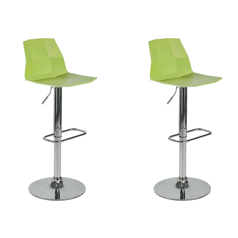 Contemporary Plastic Counter Height Stools Adjustable Height Bar Stool