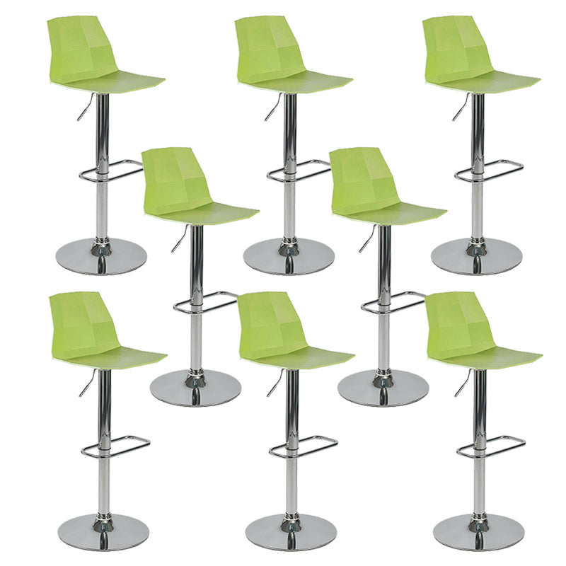 Contemporary Plastic Counter Height Stools Adjustable Height Bar Stool