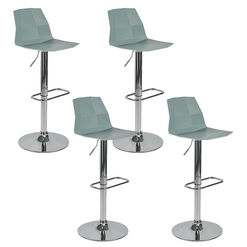 Contemporary Plastic Counter Height Stools Adjustable Height Bar Stool