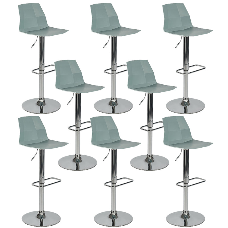 Contemporary Plastic Counter Height Stools Adjustable Height Bar Stool
