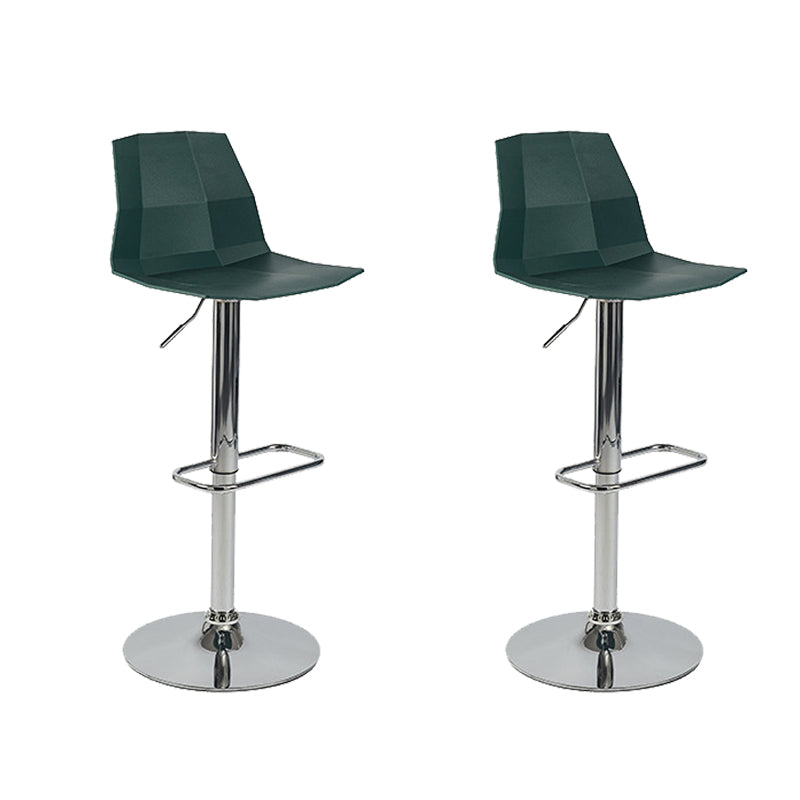 Contemporary Plastic Counter Height Stools Adjustable Height Bar Stool