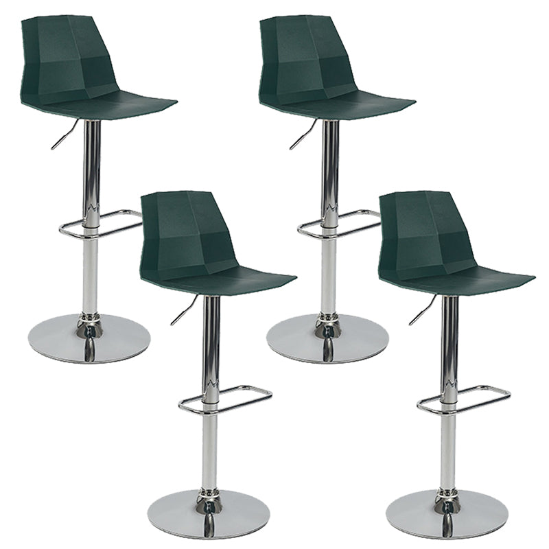 Contemporary Plastic Counter Height Stools Adjustable Height Bar Stool
