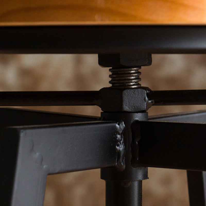 Industrial Metal Counter Height Stools Bar Footrest Stool for Indoor