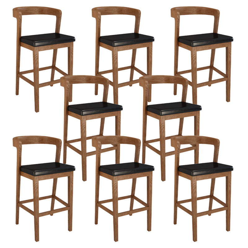 Industrial Wooden Counter Height Stools Bar Footrest Stool for Indoor