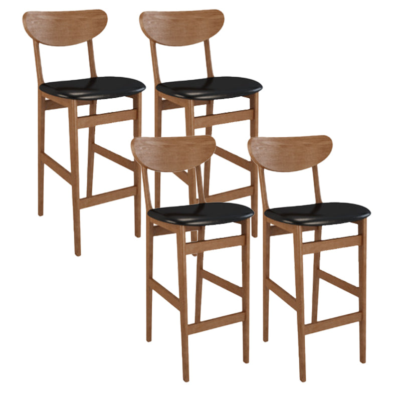 Industrial Wooden Counter Height Stools Bar Footrest Stool for Indoor