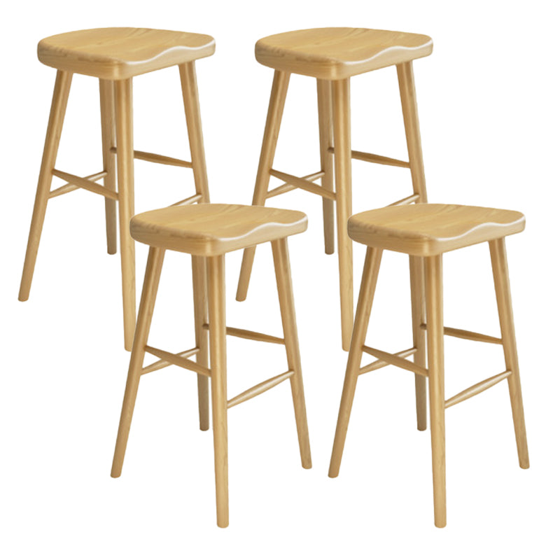 Industrial Wooden Counter Height Stools Bar Footrest Stool for Indoor