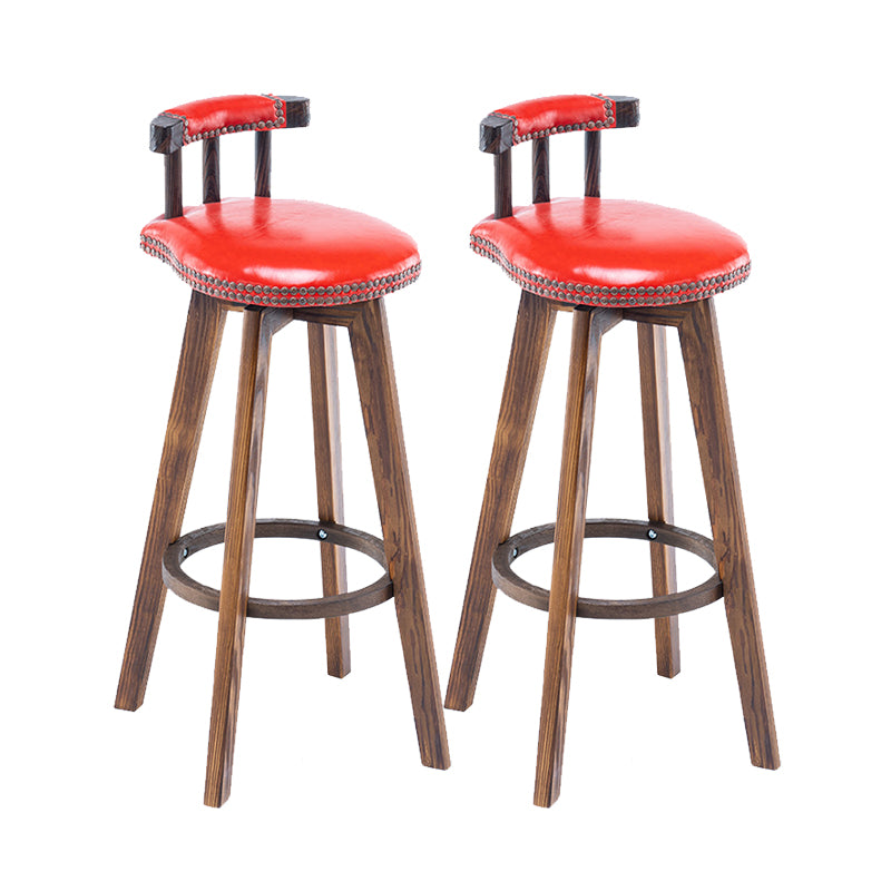 Industrial Wooden Counter Height Stools Round Bar Stool for Bristol