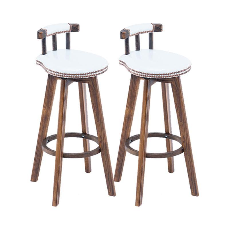 Industrial Wooden Counter Height Stools Round Bar Stool for Bristol