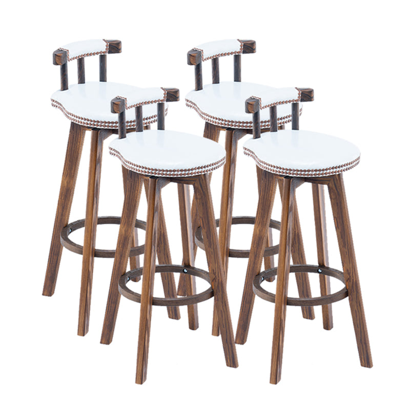 Industrial Wooden Counter Height Stools Round Bar Stool for Bristol