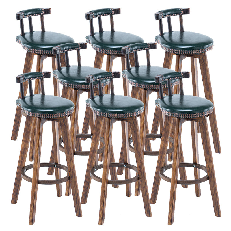Industrial Wooden Counter Height Stools Round Bar Stool for Bristol