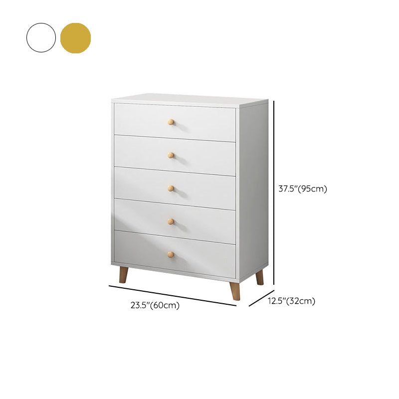 Contemporary Bedroom Chest Wooden Storage Chest with Drawers
