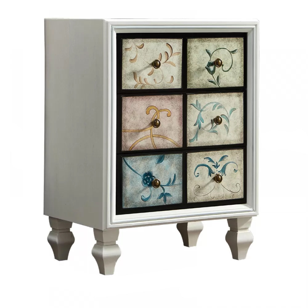 American Traditional Storage Chest Dresser Wooden Storage Chest with Drawers