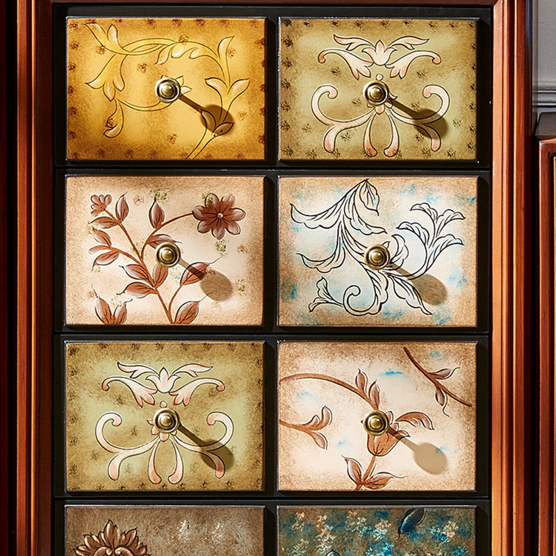 American Traditional Storage Chest Dresser Wooden Storage Chest with Drawers