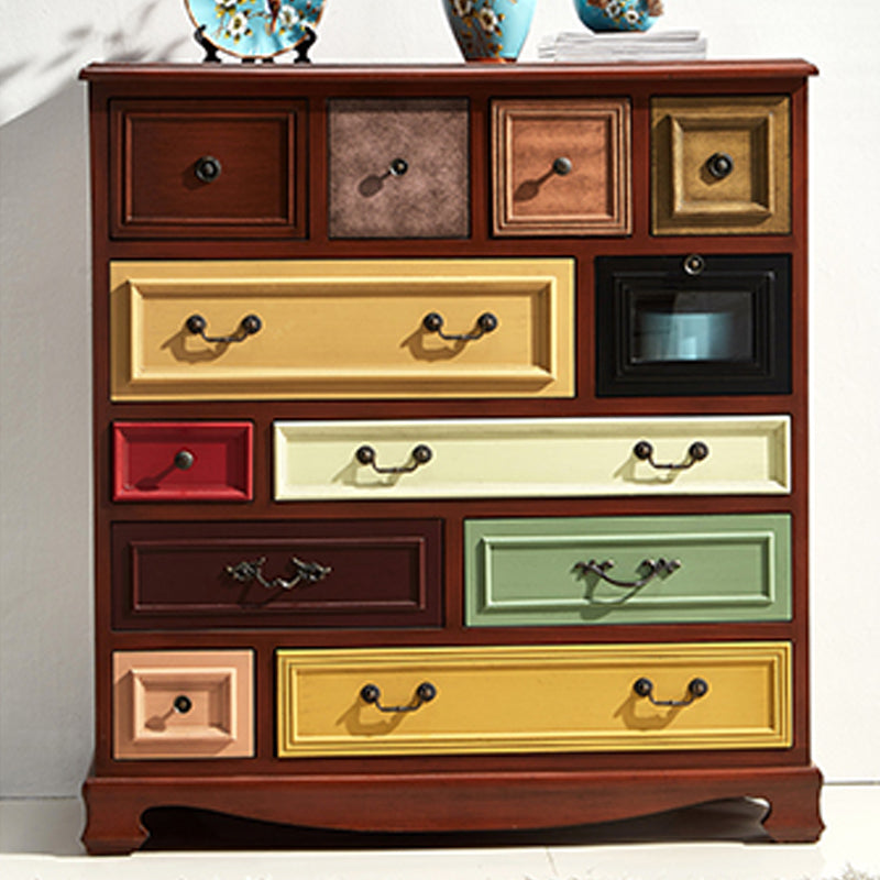 Nautical Storage Chest Dresser Solid Wood Dresser with 7/10/12 Drawers