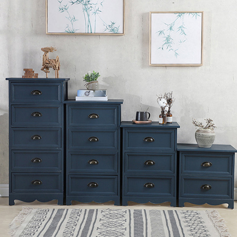 Vertical Nautical Bedroom Storage Chest Wooden Chest with Drawers