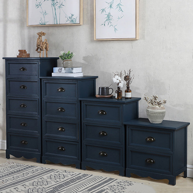 Vertical Nautical Bedroom Storage Chest Wooden Chest with Drawers