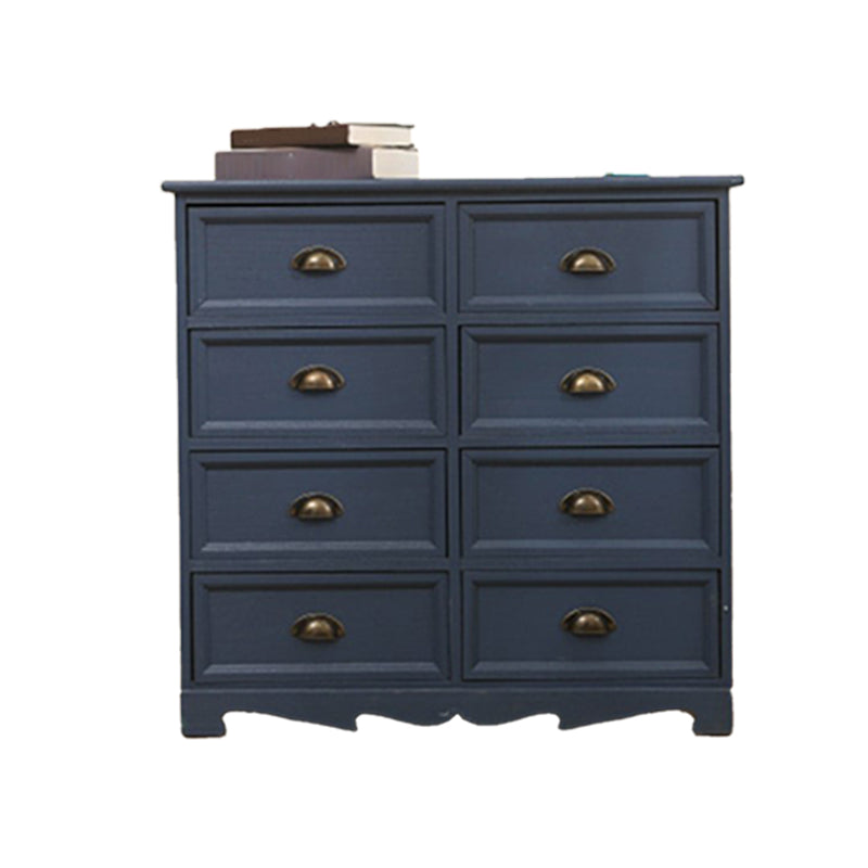 Vertical Nautical Bedroom Storage Chest Wooden Chest with Drawers