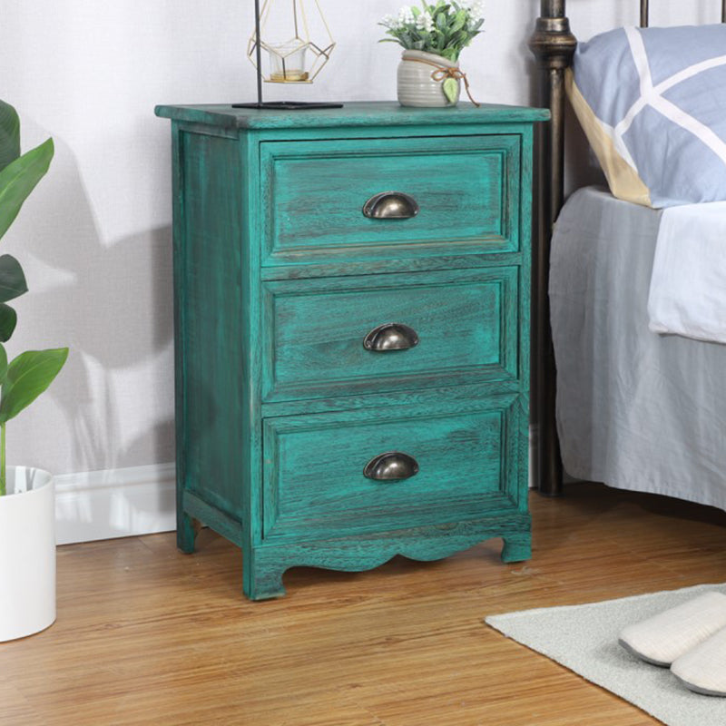 Vertical Nautical Bedroom Storage Chest Wooden Chest with Drawers