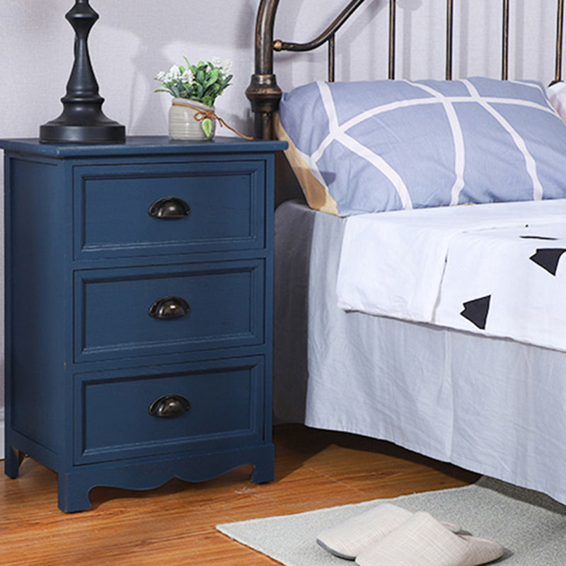 Vertical Nautical Bedroom Storage Chest Wooden Chest with Drawers