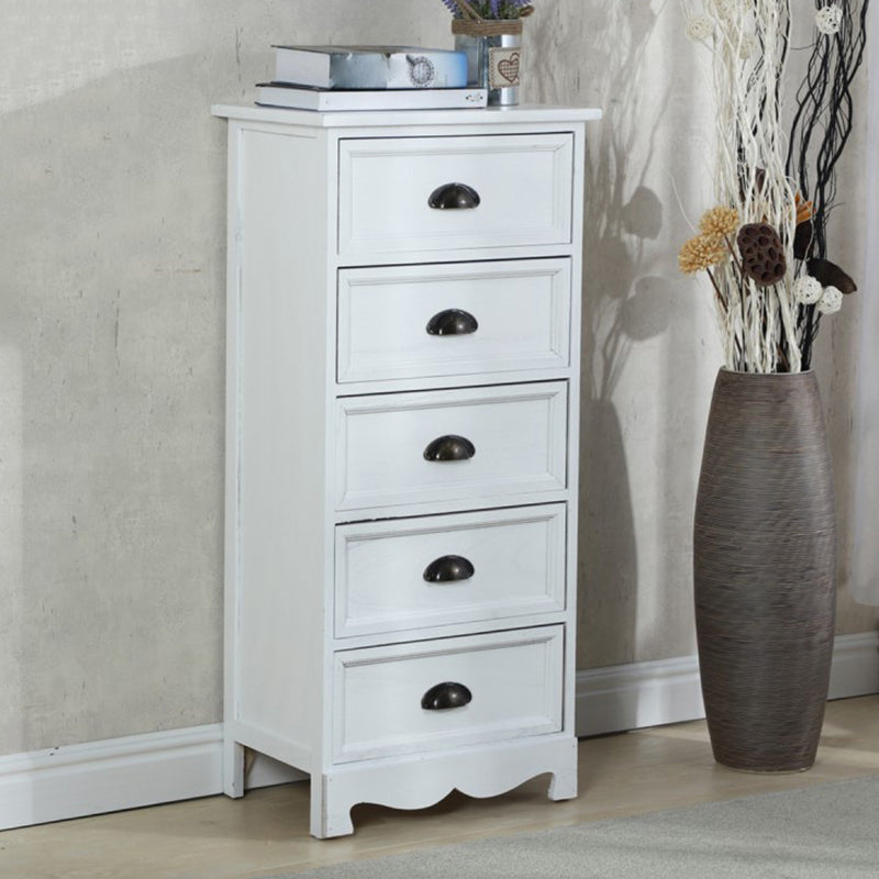 Vertical Nautical Bedroom Storage Chest Wooden Chest with Drawers