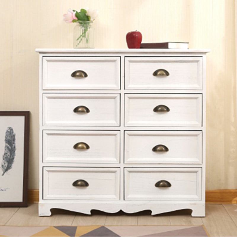 Vertical Nautical Bedroom Storage Chest Wooden Chest with Drawers