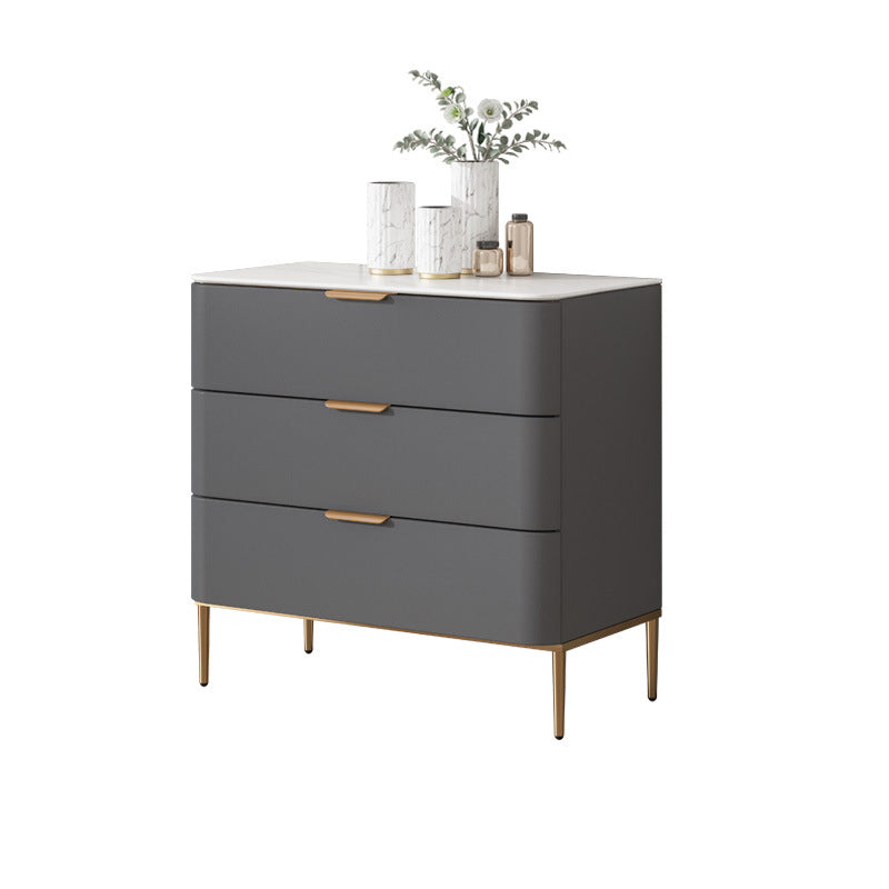 Glam Chest Engineered Wood Bedroom Storage Chest with Drawers