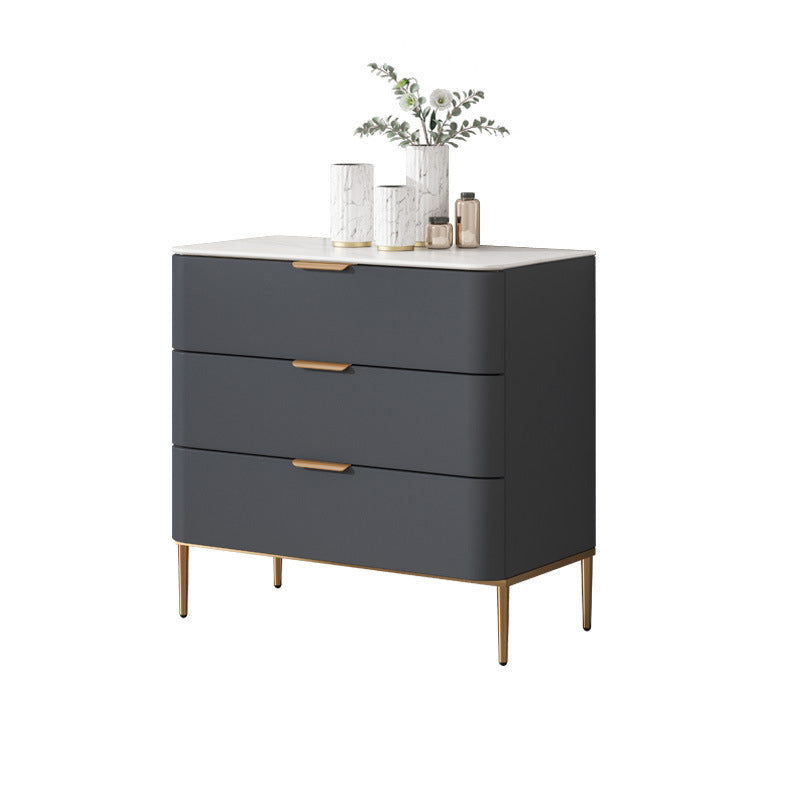 Glam Chest Engineered Wood Bedroom Storage Chest with Drawers