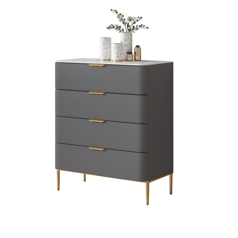 Glam Chest Engineered Wood Bedroom Storage Chest with Drawers