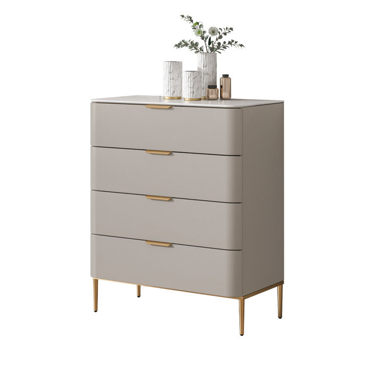 Glam Chest Engineered Wood Bedroom Storage Chest with Drawers