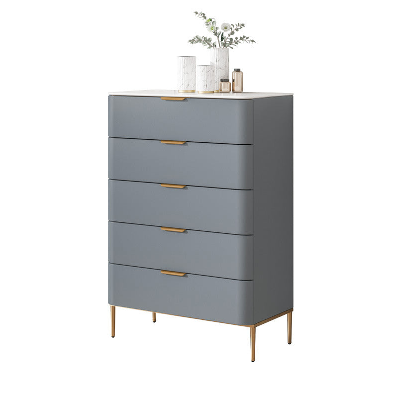 Glam Chest Engineered Wood Bedroom Storage Chest with Drawers