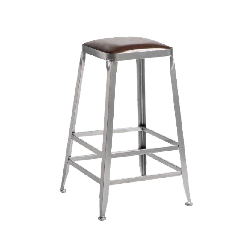 Industrial Iron Counter Height Stools Footrest Bar Stool for Indoor