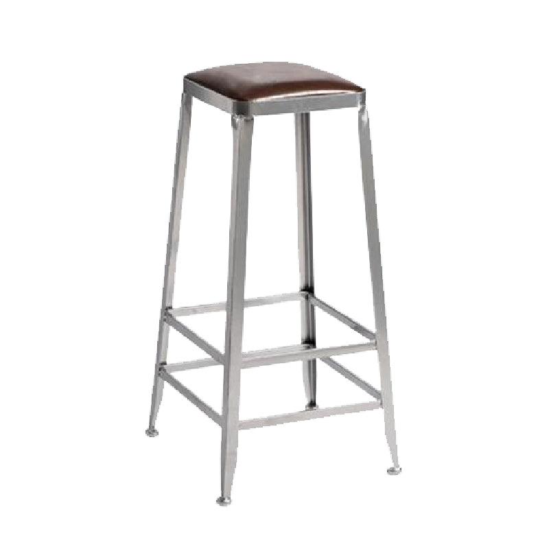Industrial Iron Counter Height Stools Footrest Bar Stool for Indoor