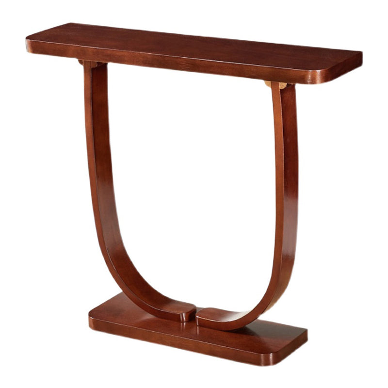 Solid Wood 31.5" Tall Console Table 1-shelf Accent Table for Hall