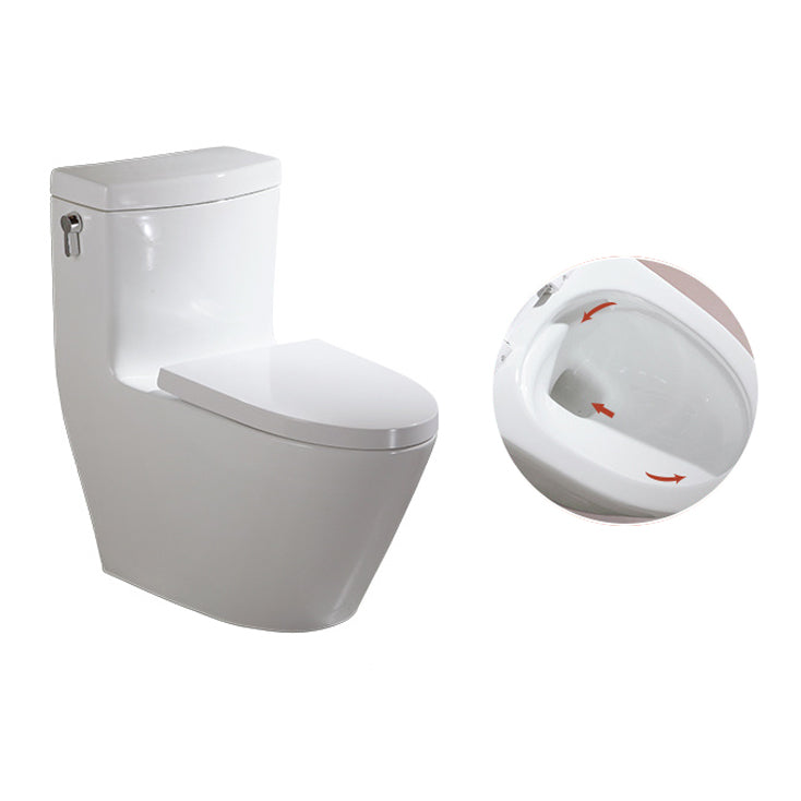 Traditional Seat Included One Piece Toilet Floor Mounted Toilet Bowl for Washroom