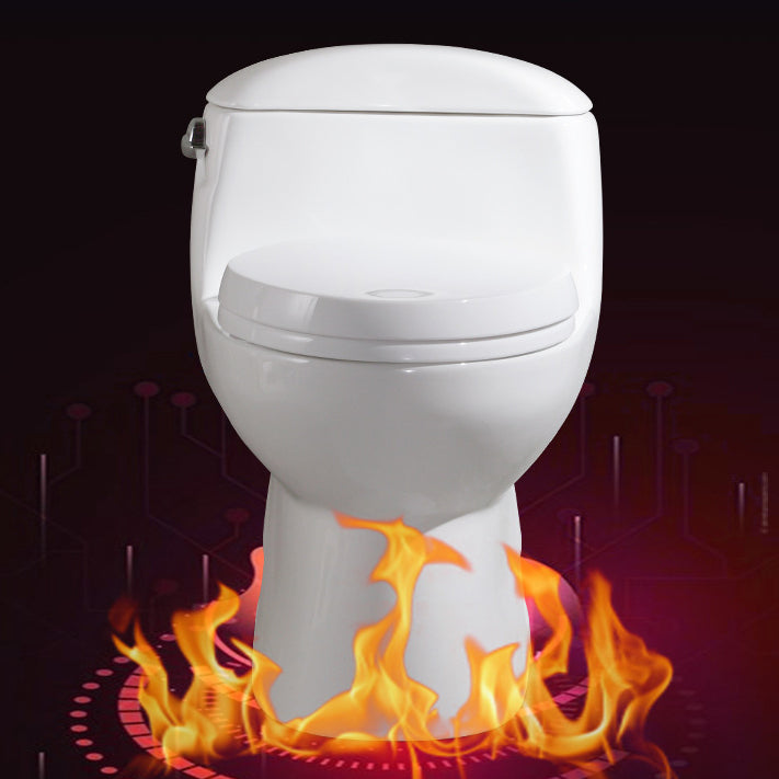 Traditional Seat Included One Piece Toilet Floor Mounted Toilet Bowl for Washroom