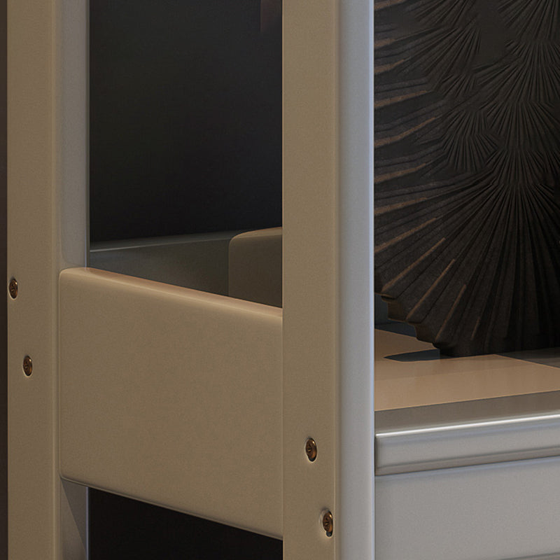 Modern Wooden Bookcase Etagere Open Back Bookshelf with Rectangular Shelves